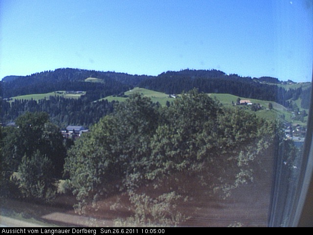 Webcam-Bild: Aussicht vom Dorfberg in Langnau 20110626-100500