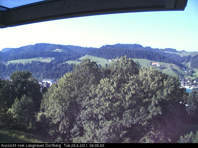 Webcam-Bild: Aussicht vom Dorfberg in Langnau 20110628-080500