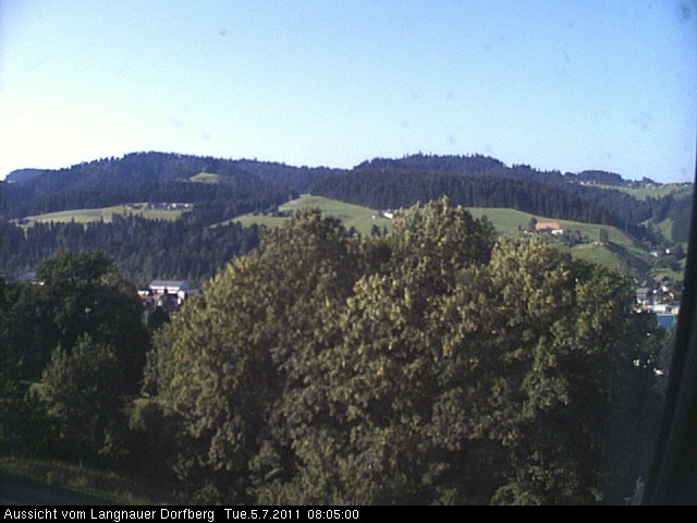 Webcam-Bild: Aussicht vom Dorfberg in Langnau 20110705-080500