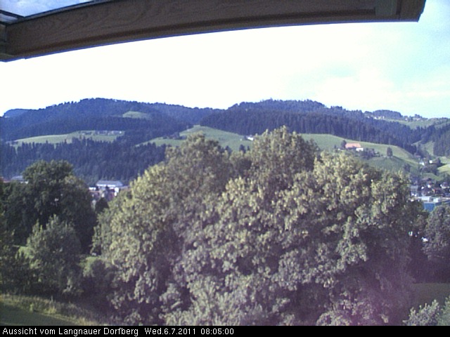 Webcam-Bild: Aussicht vom Dorfberg in Langnau 20110706-080500
