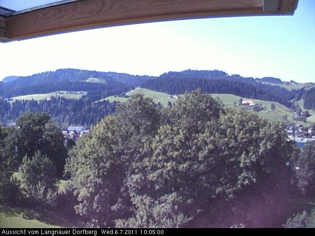 Webcam-Bild: Aussicht vom Dorfberg in Langnau 20110706-100500