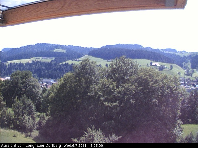 Webcam-Bild: Aussicht vom Dorfberg in Langnau 20110706-150500