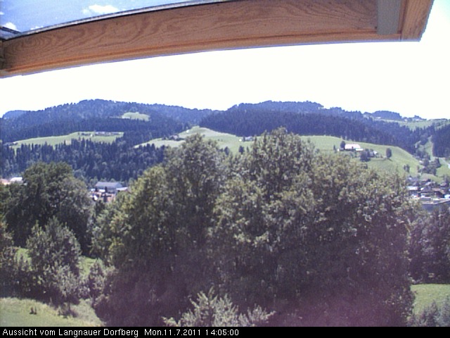 Webcam-Bild: Aussicht vom Dorfberg in Langnau 20110711-140500