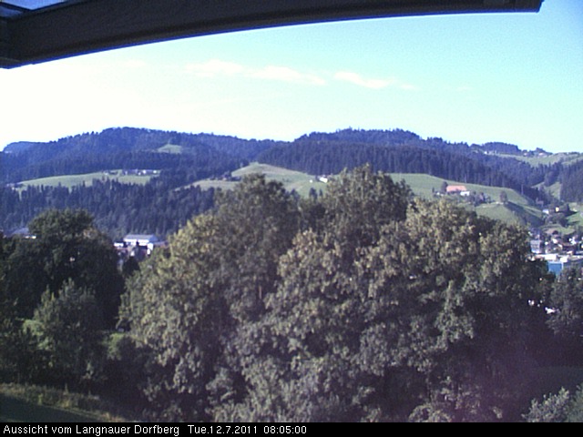 Webcam-Bild: Aussicht vom Dorfberg in Langnau 20110712-080500