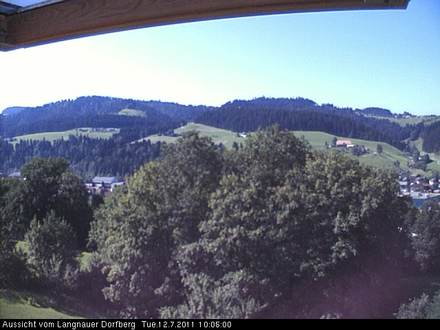 Webcam-Bild: Aussicht vom Dorfberg in Langnau 20110712-100500