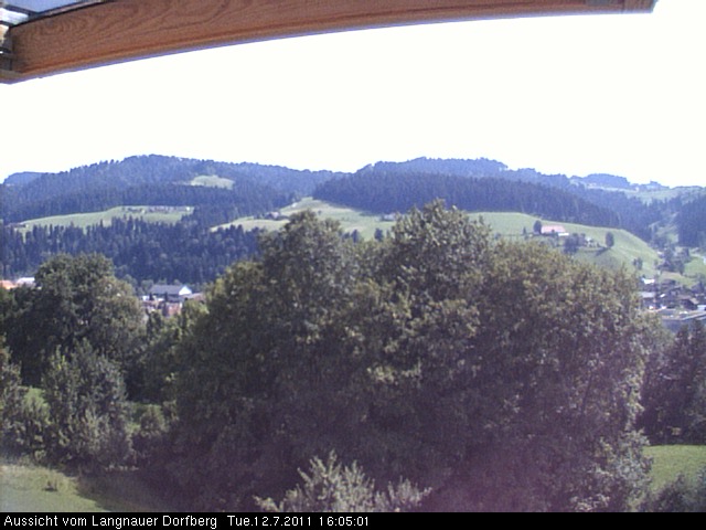 Webcam-Bild: Aussicht vom Dorfberg in Langnau 20110712-160501