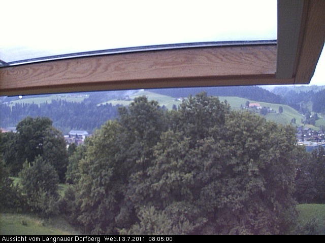 Webcam-Bild: Aussicht vom Dorfberg in Langnau 20110713-080500