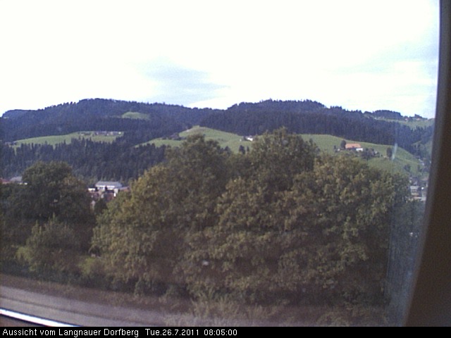 Webcam-Bild: Aussicht vom Dorfberg in Langnau 20110726-080500