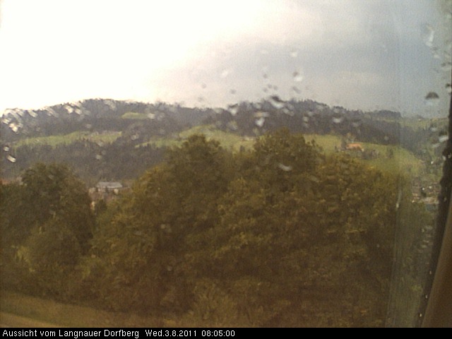 Webcam-Bild: Aussicht vom Dorfberg in Langnau 20110803-080500