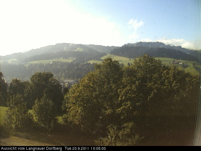 Webcam-Bild: Aussicht vom Dorfberg in Langnau 20110920-100500