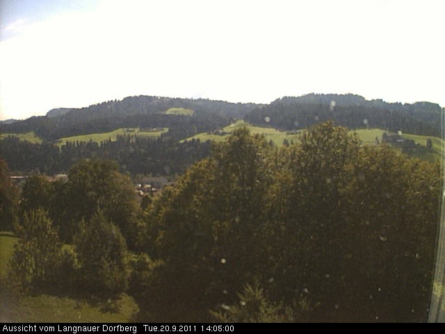 Webcam-Bild: Aussicht vom Dorfberg in Langnau 20110920-140500