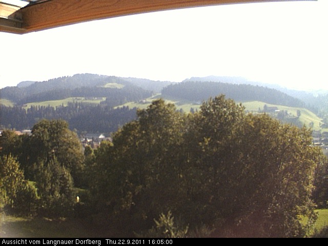 Webcam-Bild: Aussicht vom Dorfberg in Langnau 20110922-160500
