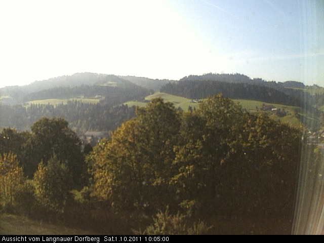 Webcam-Bild: Aussicht vom Dorfberg in Langnau 20111001-100500