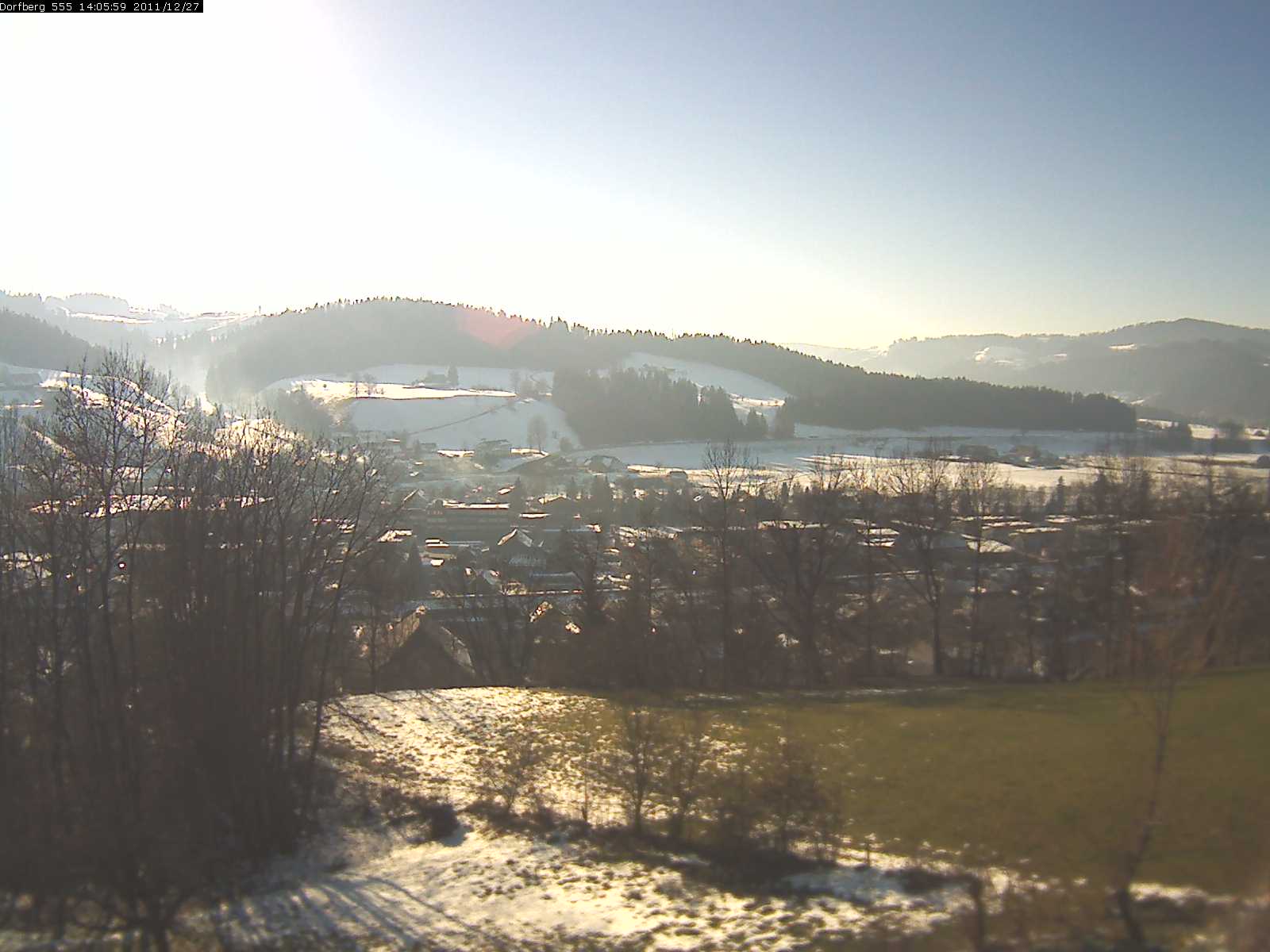 Webcam-Bild: Aussicht vom Dorfberg in Langnau 20111227-140600