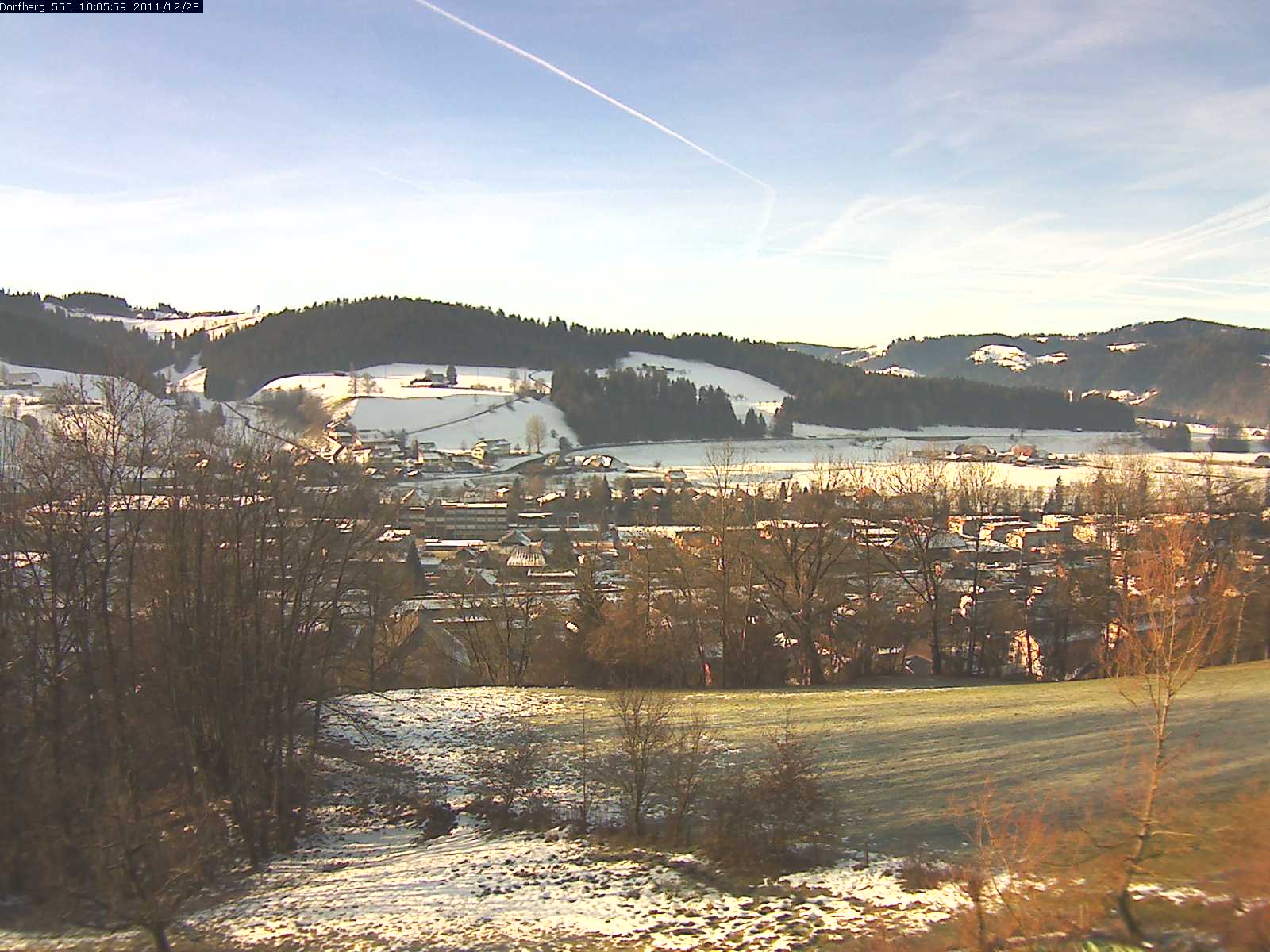 Webcam-Bild: Aussicht vom Dorfberg in Langnau 20111228-100600