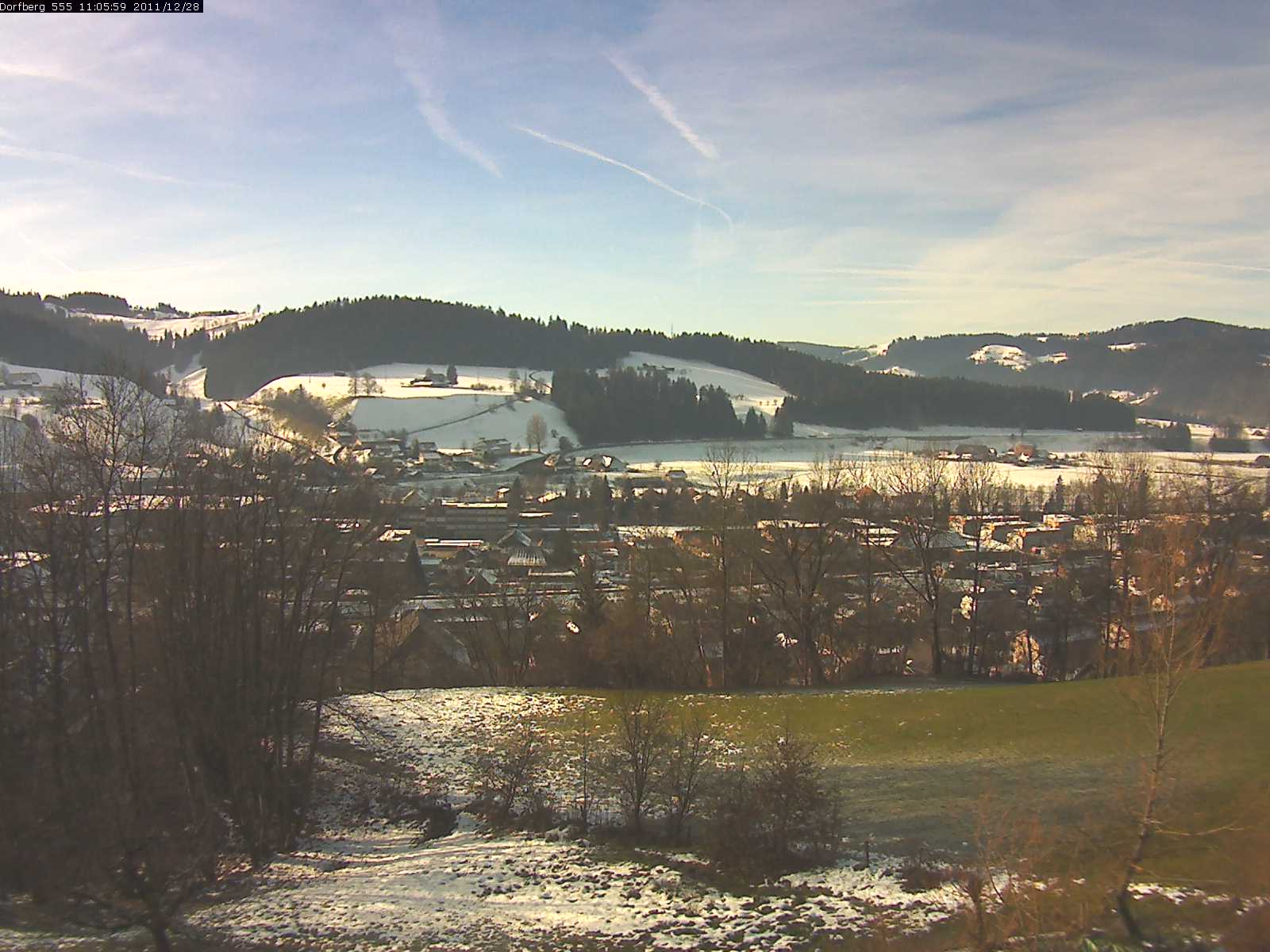 Webcam-Bild: Aussicht vom Dorfberg in Langnau 20111228-110600