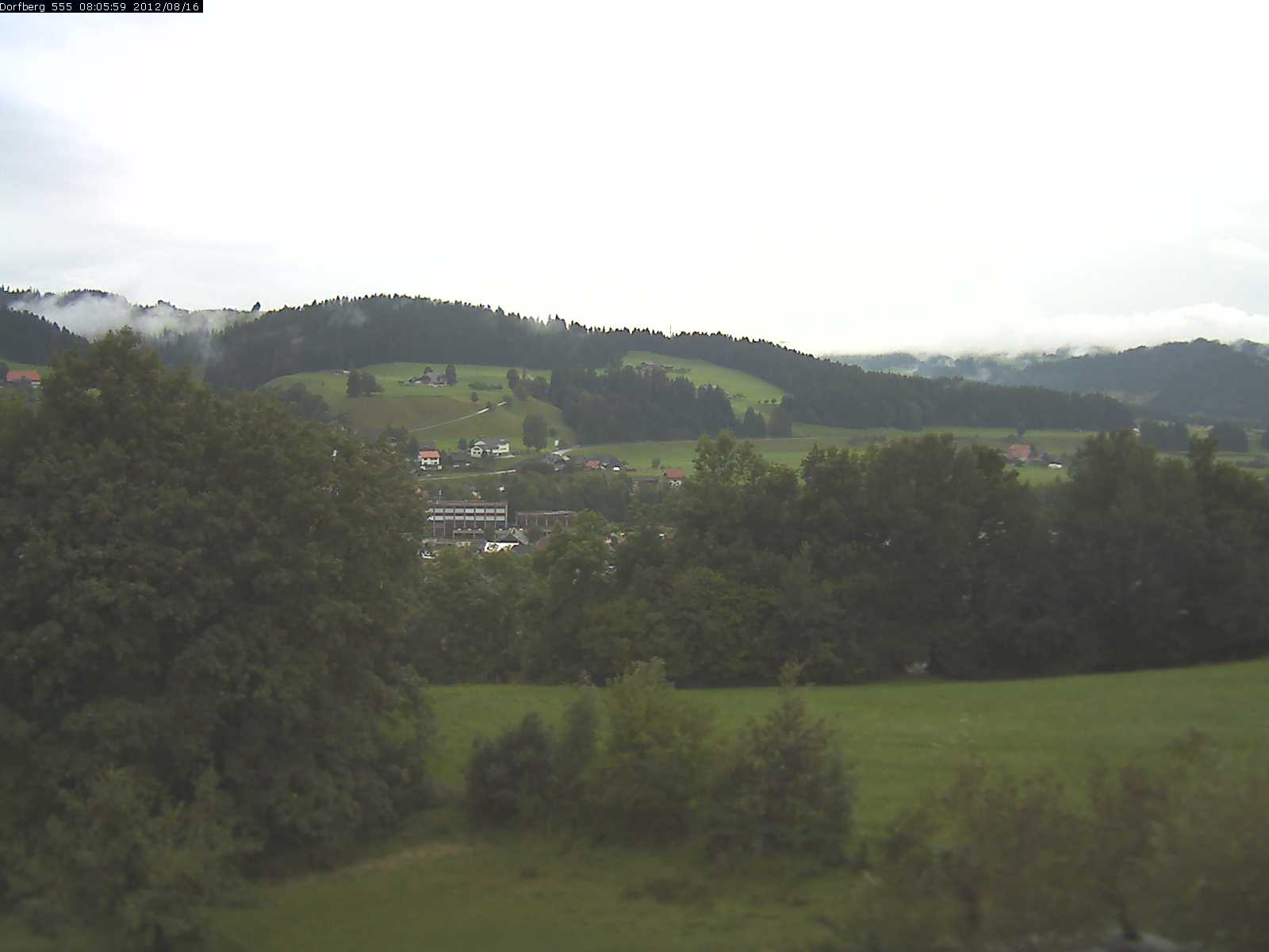 Webcam-Bild: Aussicht vom Dorfberg in Langnau 20120816-080600
