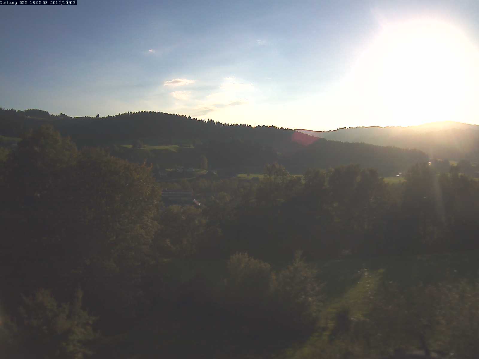 Webcam-Bild: Aussicht vom Dorfberg in Langnau 20121002-180600