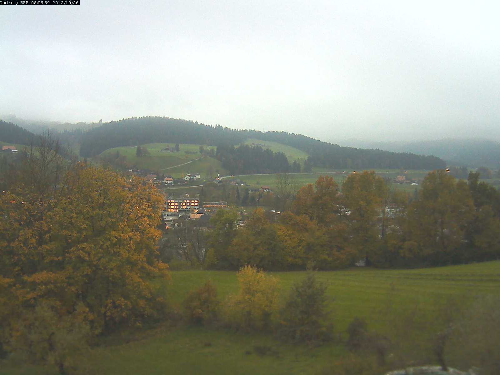 Webcam-Bild: Aussicht vom Dorfberg in Langnau 20121026-080600