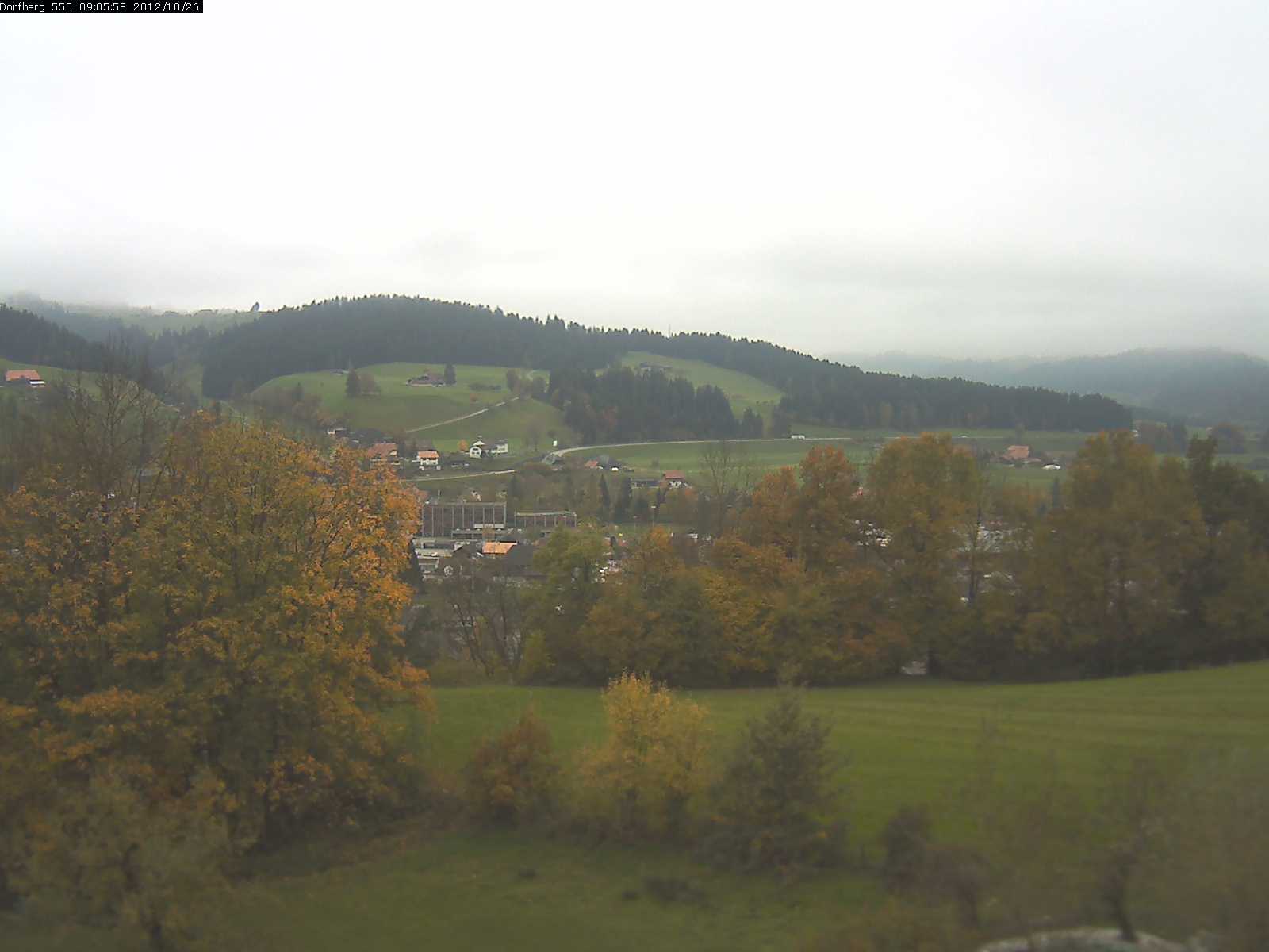 Webcam-Bild: Aussicht vom Dorfberg in Langnau 20121026-090600