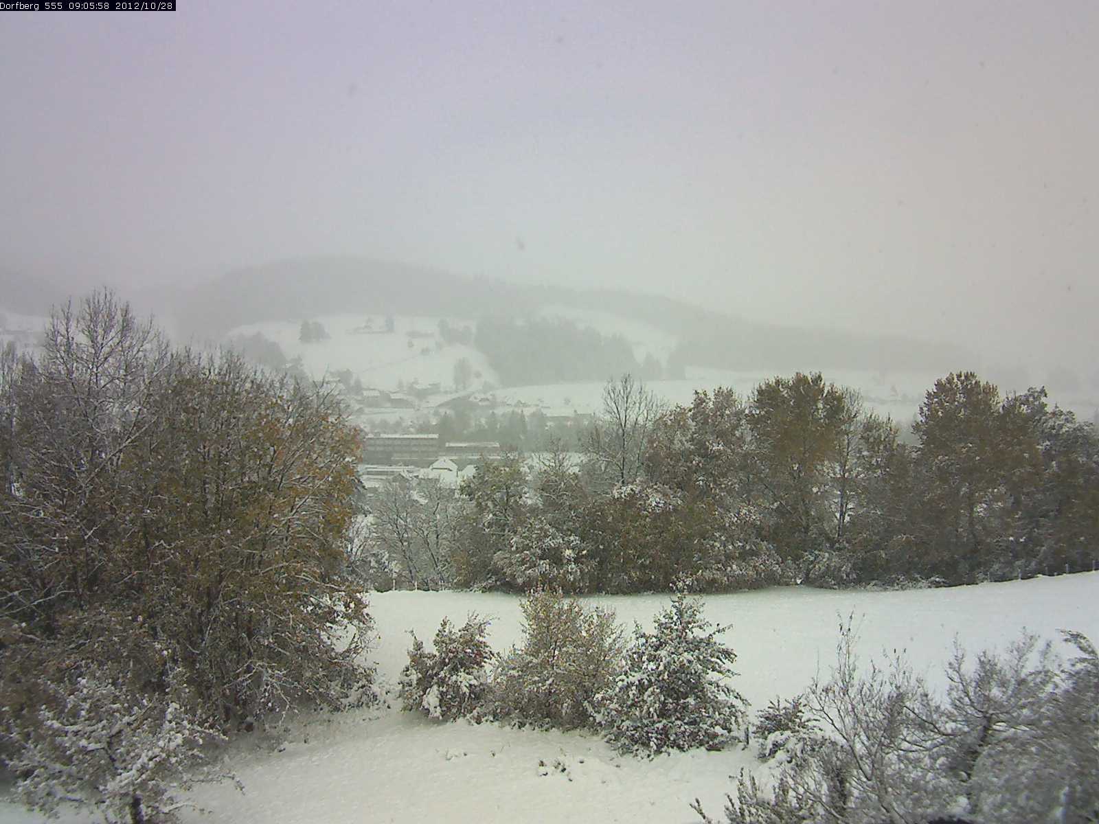 Webcam-Bild: Aussicht vom Dorfberg in Langnau 20121028-090600
