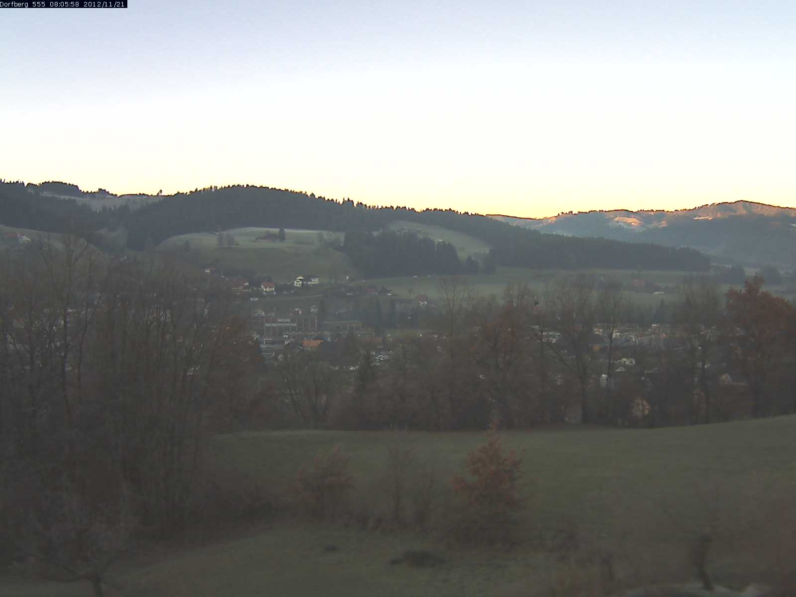 Webcam-Bild: Aussicht vom Dorfberg in Langnau 20121121-080600
