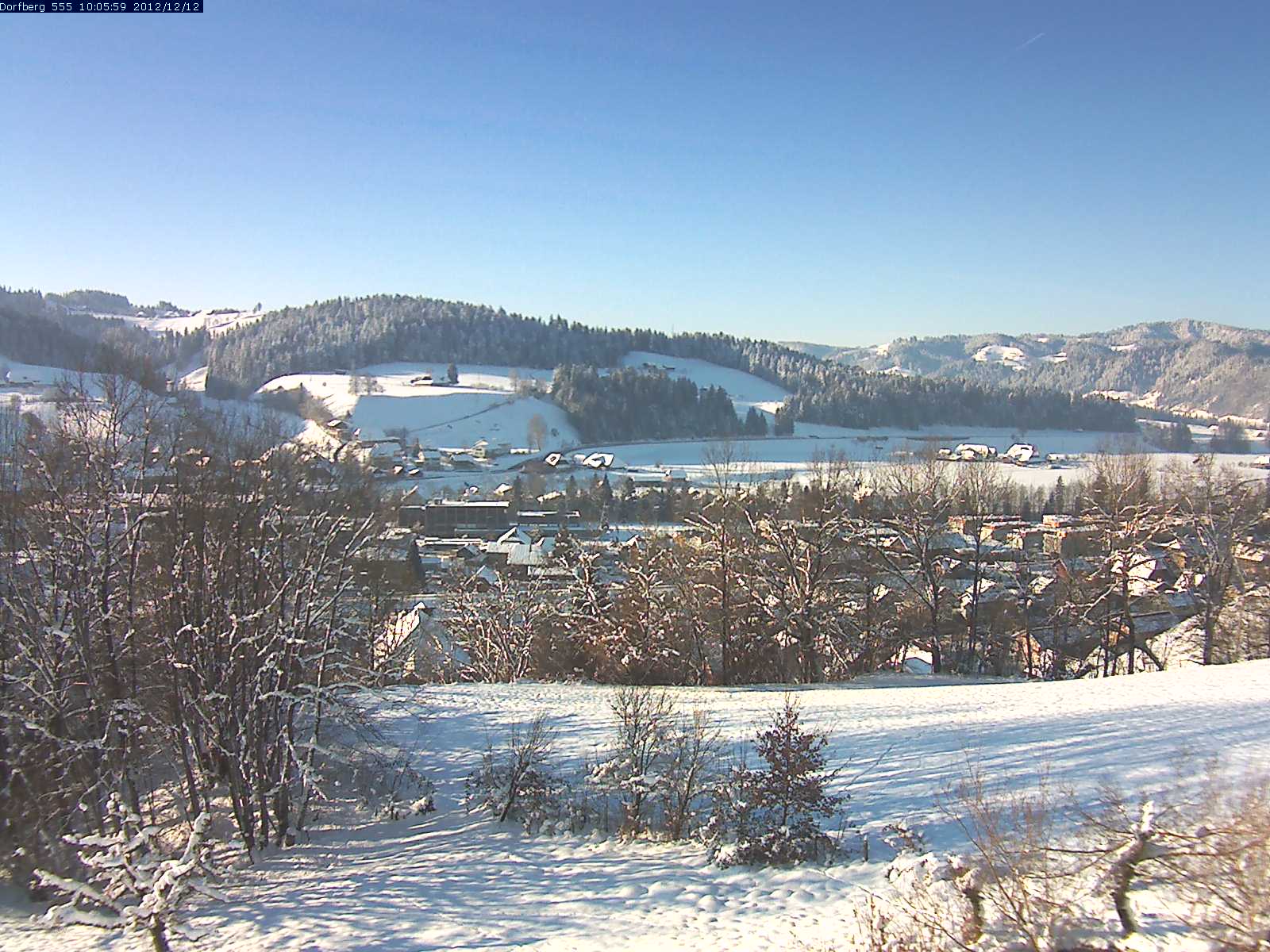 Webcam-Bild: Aussicht vom Dorfberg in Langnau 20121212-100600