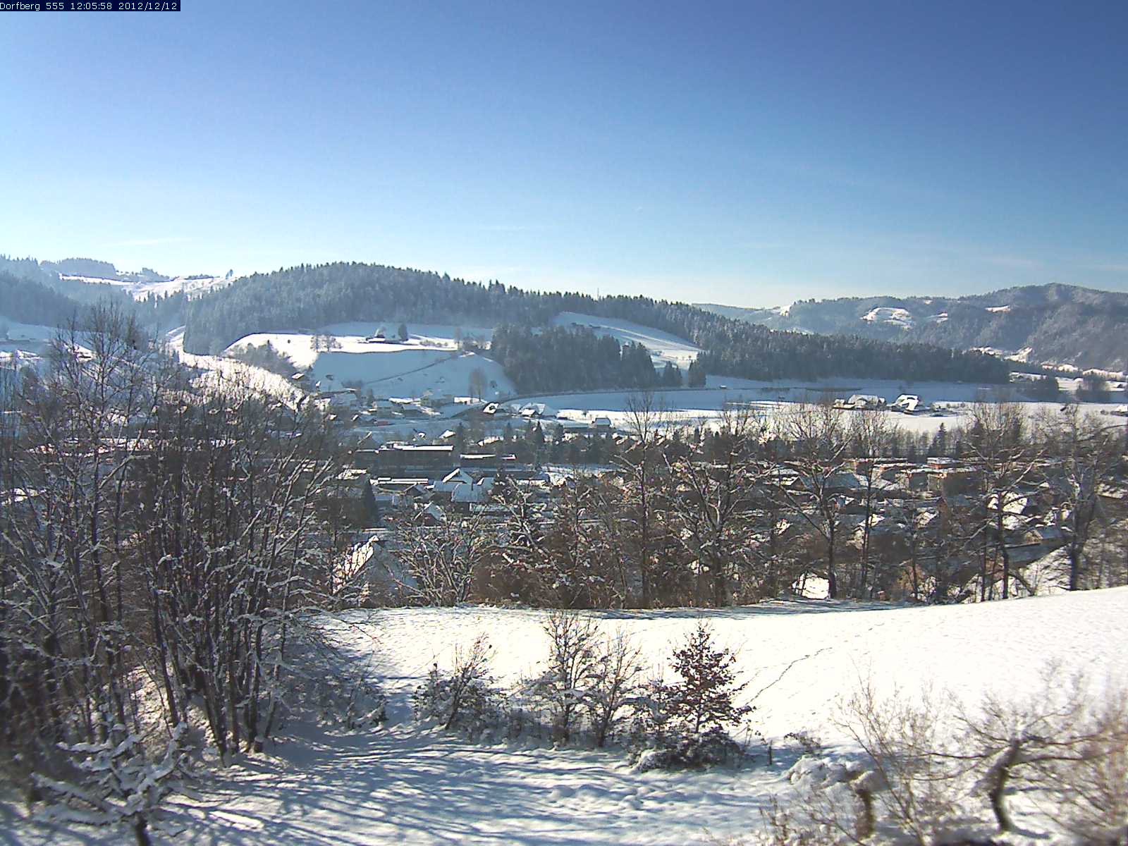 Webcam-Bild: Aussicht vom Dorfberg in Langnau 20121212-120600