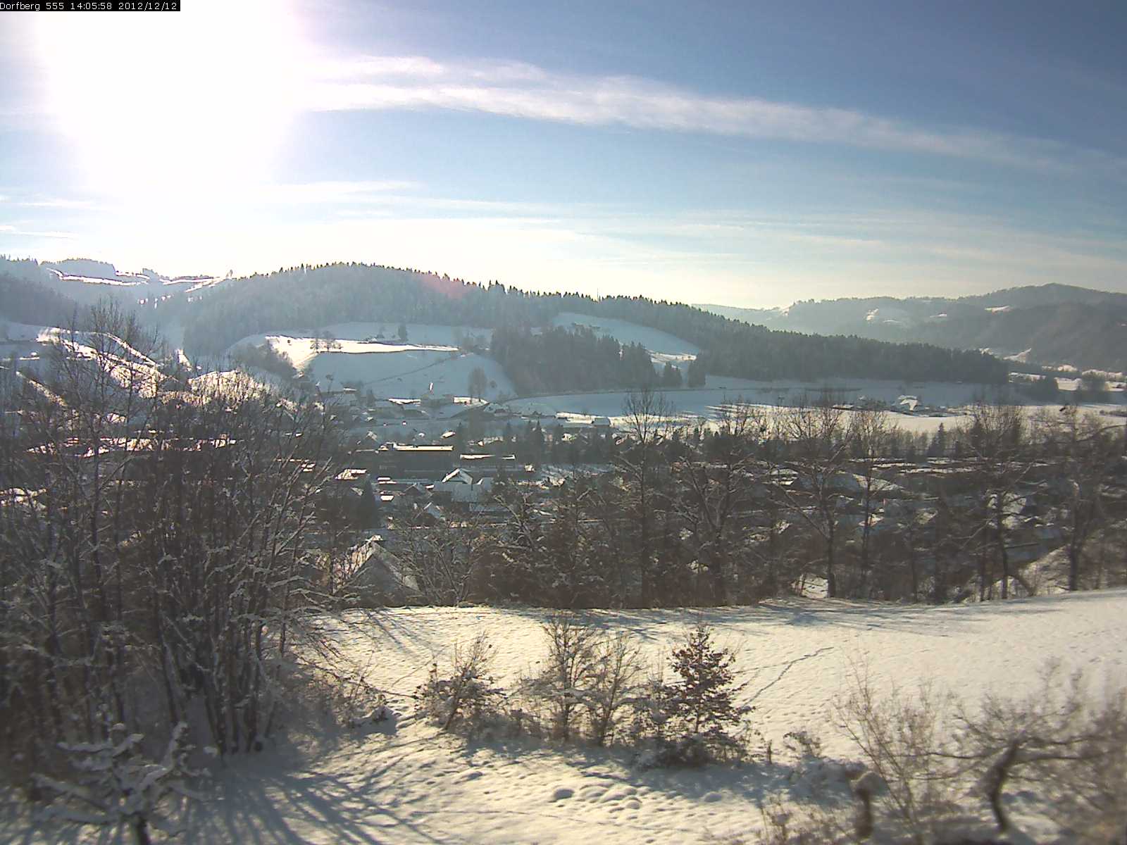 Webcam-Bild: Aussicht vom Dorfberg in Langnau 20121212-140600
