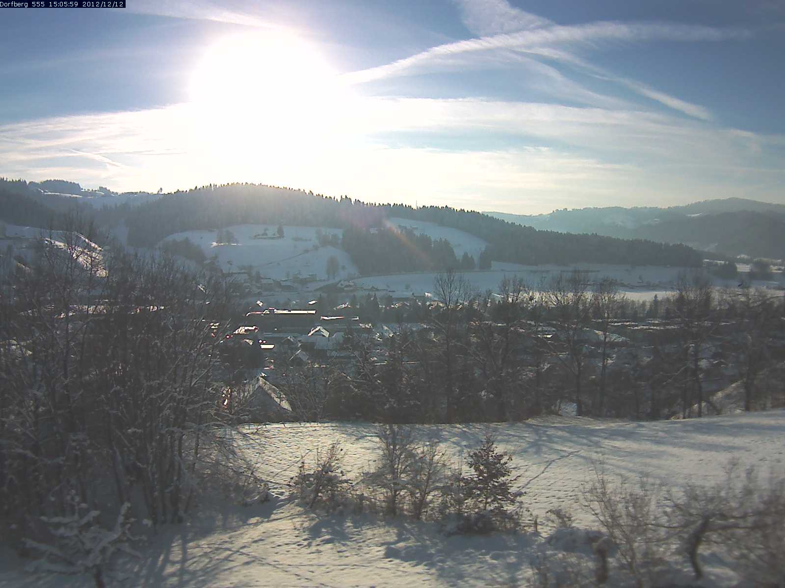 Webcam-Bild: Aussicht vom Dorfberg in Langnau 20121212-150600