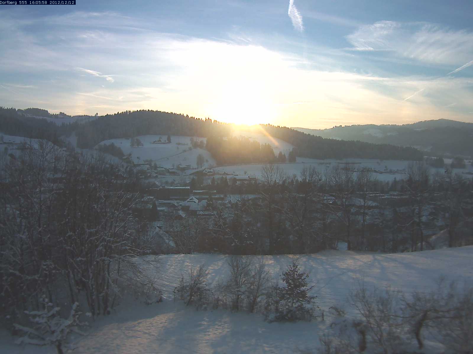 Webcam-Bild: Aussicht vom Dorfberg in Langnau 20121212-160600