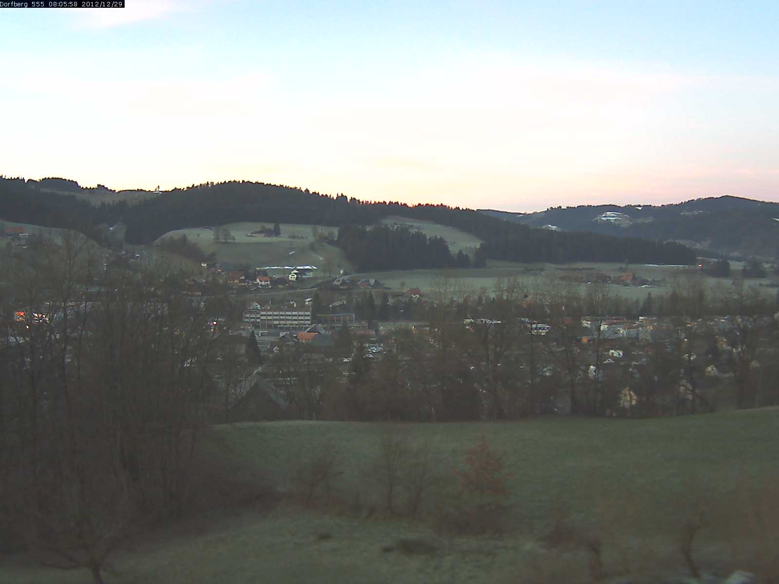 Webcam-Bild: Aussicht vom Dorfberg in Langnau 20121229-080600