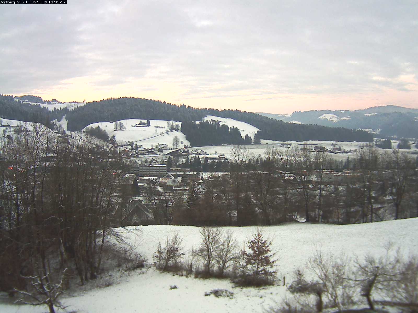 Webcam-Bild: Aussicht vom Dorfberg in Langnau 20130112-080600