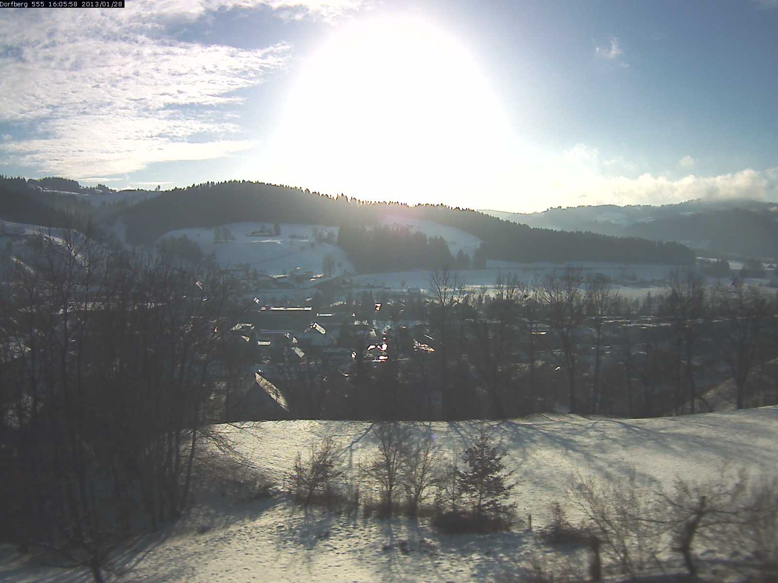 Webcam-Bild: Aussicht vom Dorfberg in Langnau 20130128-160600