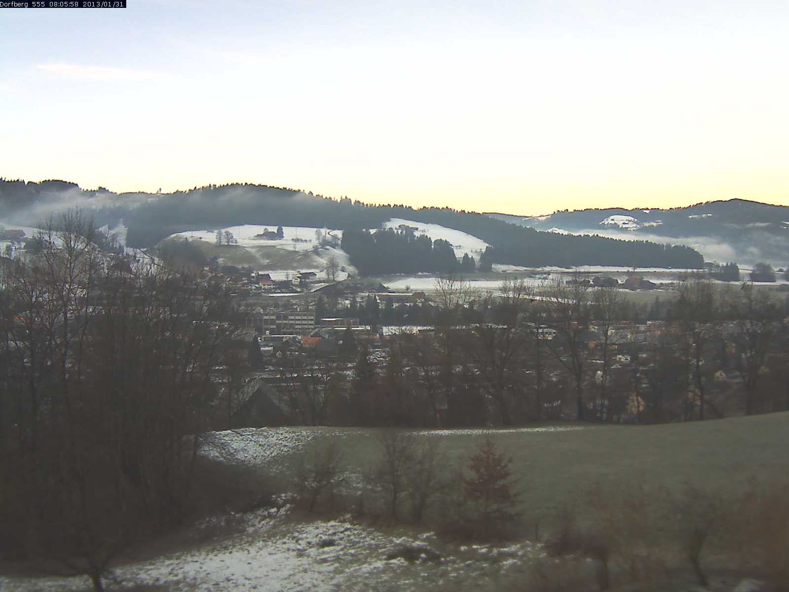 Webcam-Bild: Aussicht vom Dorfberg in Langnau 20130131-080600
