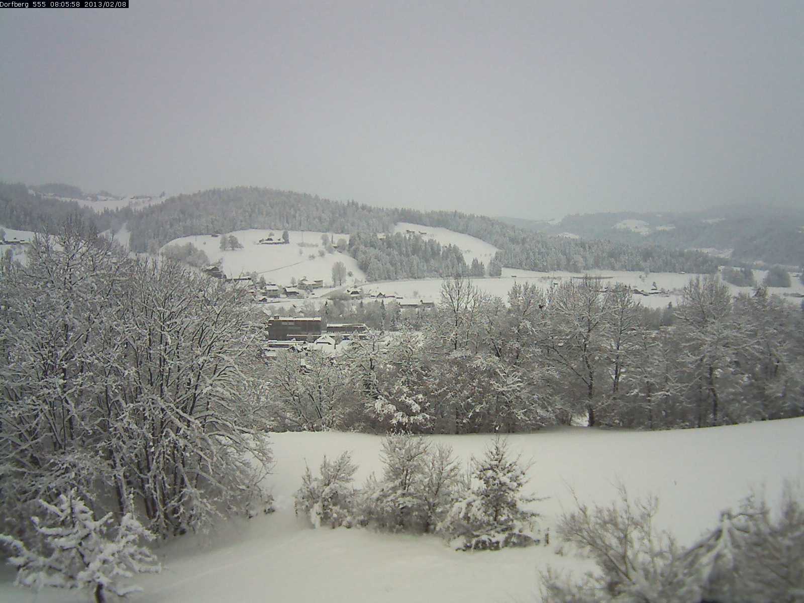 Webcam-Bild: Aussicht vom Dorfberg in Langnau 20130208-080600