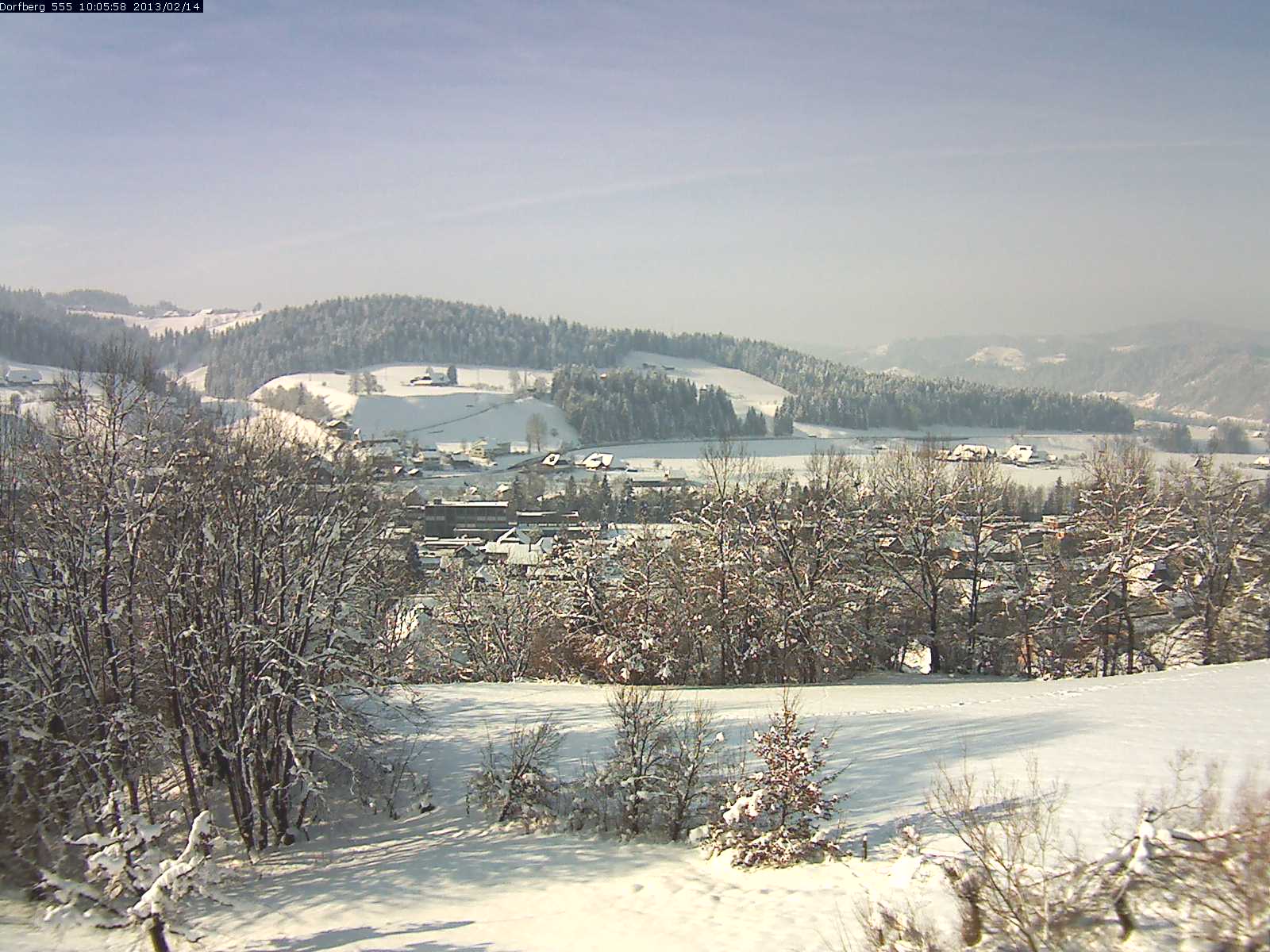 Webcam-Bild: Aussicht vom Dorfberg in Langnau 20130214-100600