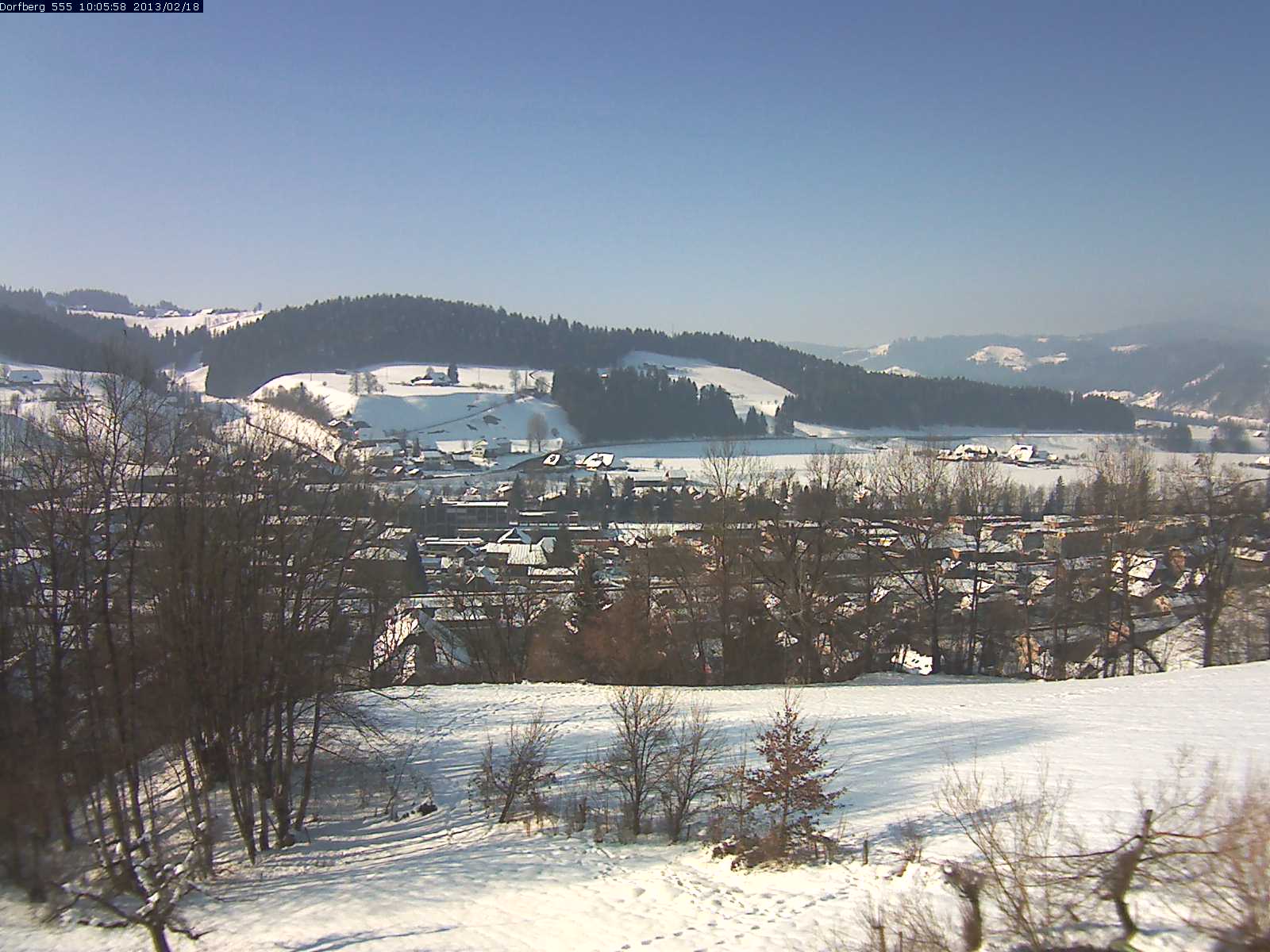 Webcam-Bild: Aussicht vom Dorfberg in Langnau 20130218-100600