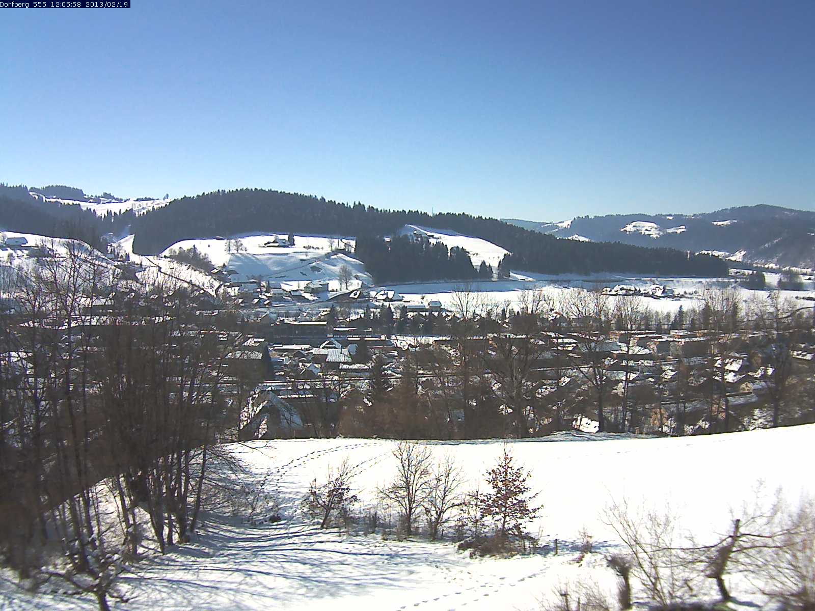 Webcam-Bild: Aussicht vom Dorfberg in Langnau 20130219-120600