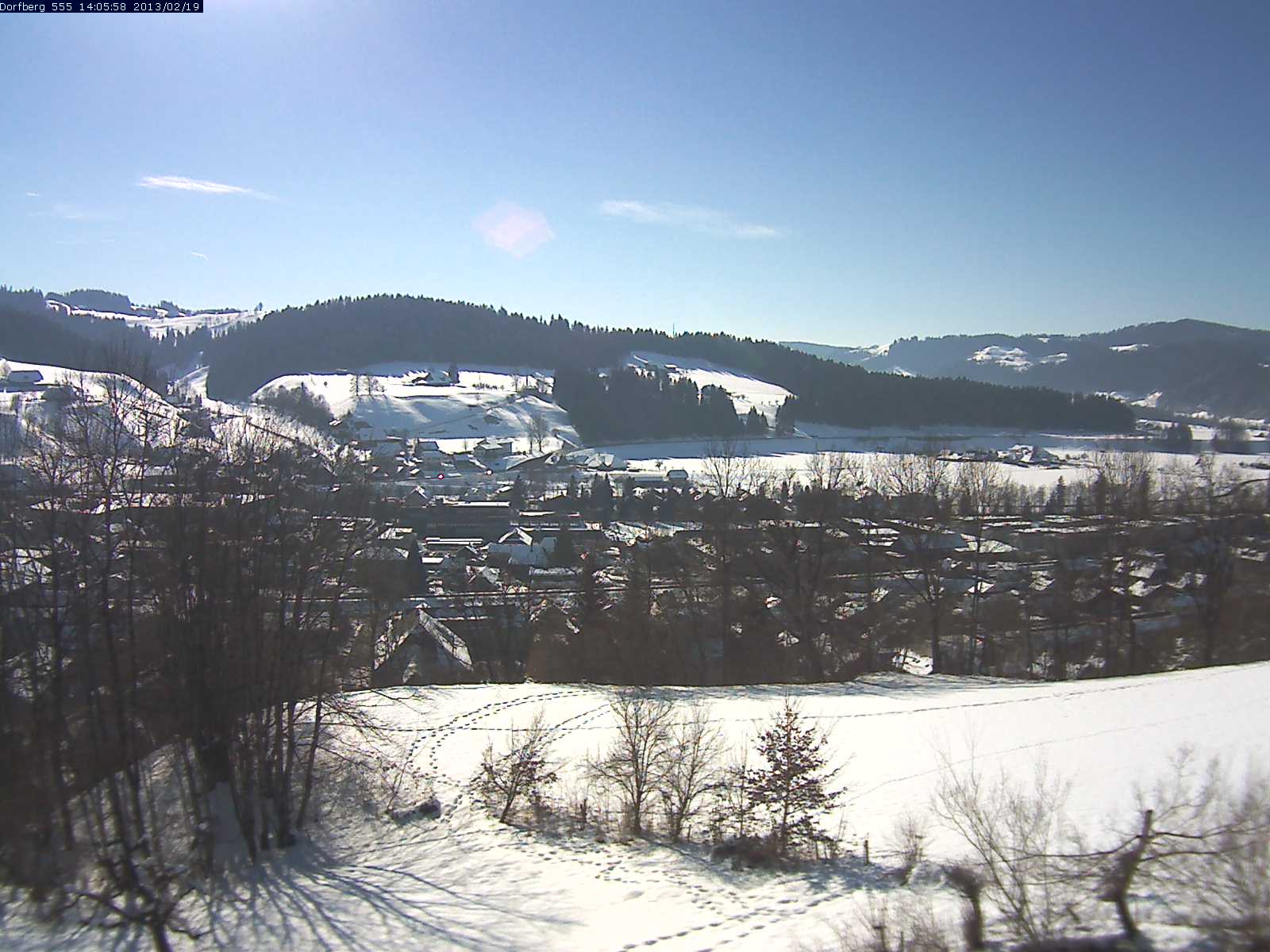 Webcam-Bild: Aussicht vom Dorfberg in Langnau 20130219-140600