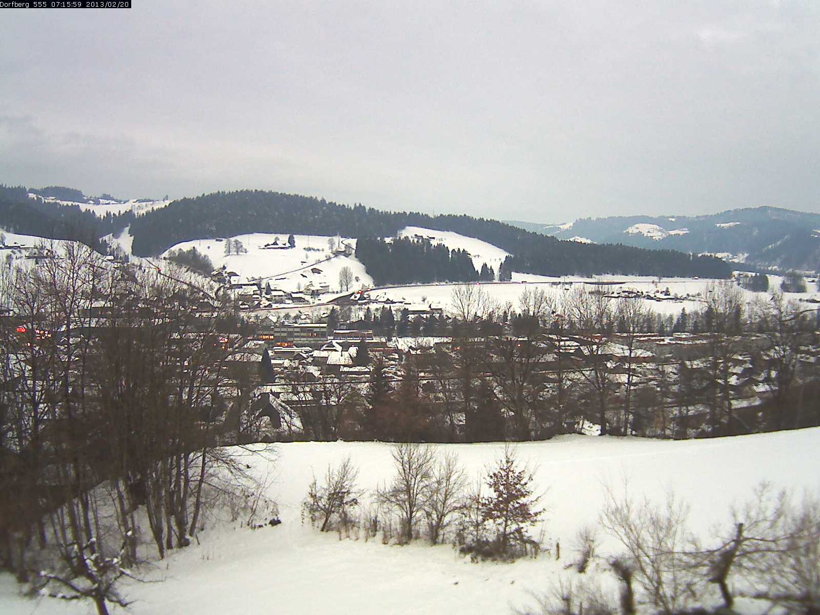 Webcam-Bild: Aussicht vom Dorfberg in Langnau 20130220-071600