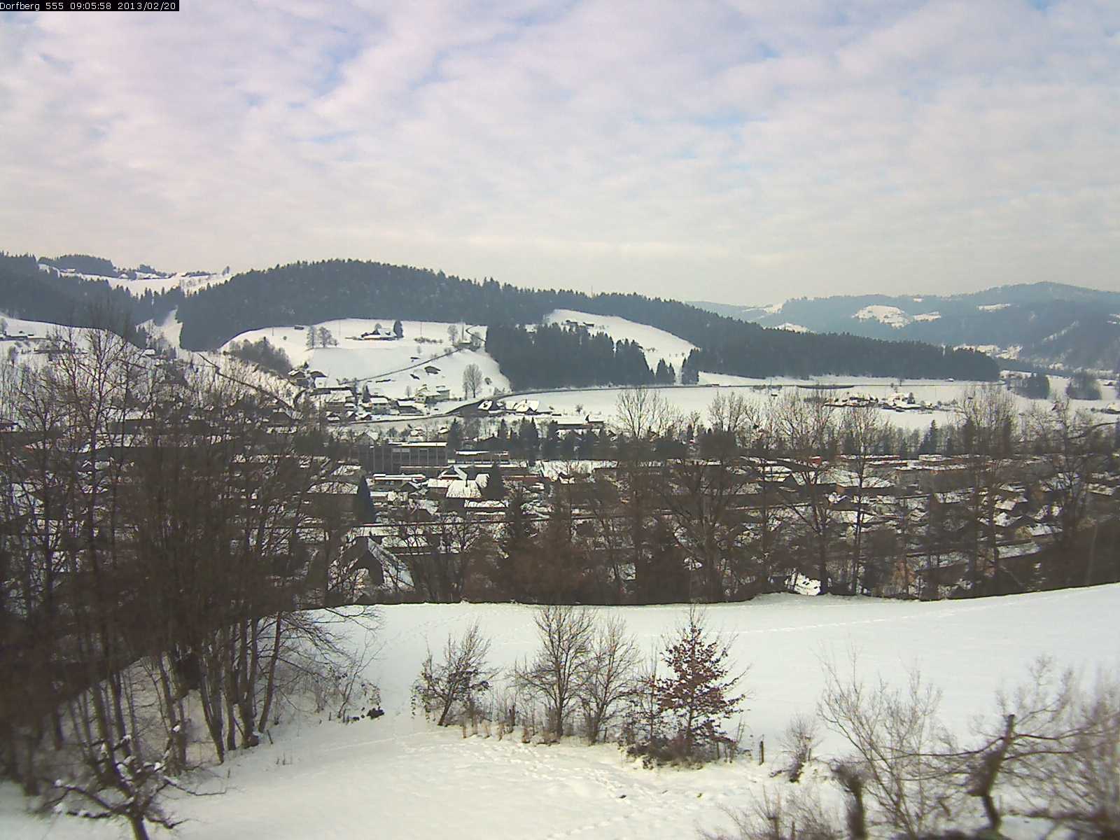 Webcam-Bild: Aussicht vom Dorfberg in Langnau 20130220-090600