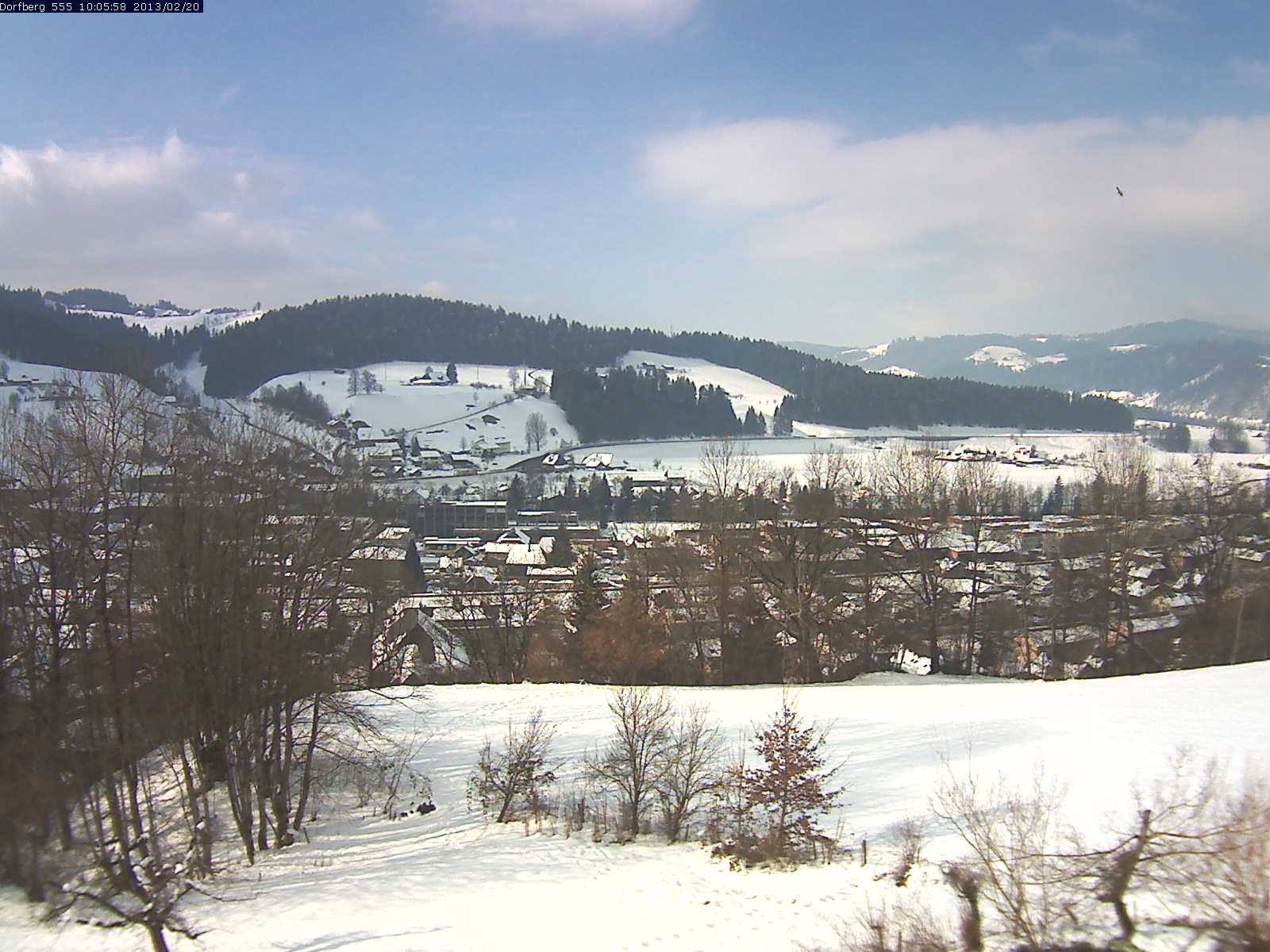 Webcam-Bild: Aussicht vom Dorfberg in Langnau 20130220-100600