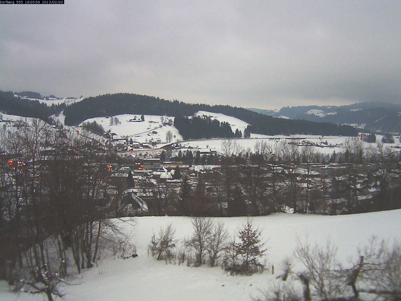 Webcam-Bild: Aussicht vom Dorfberg in Langnau 20130220-180600