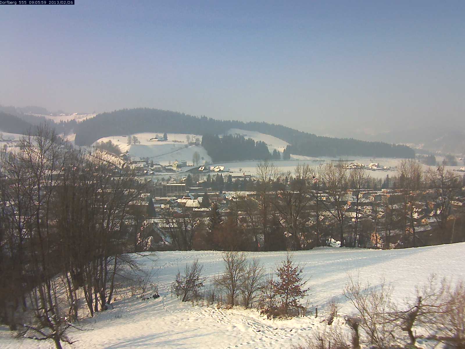 Webcam-Bild: Aussicht vom Dorfberg in Langnau 20130226-090600