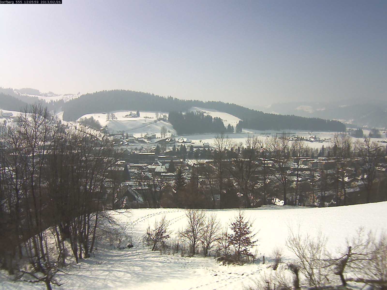 Webcam-Bild: Aussicht vom Dorfberg in Langnau 20130226-120601