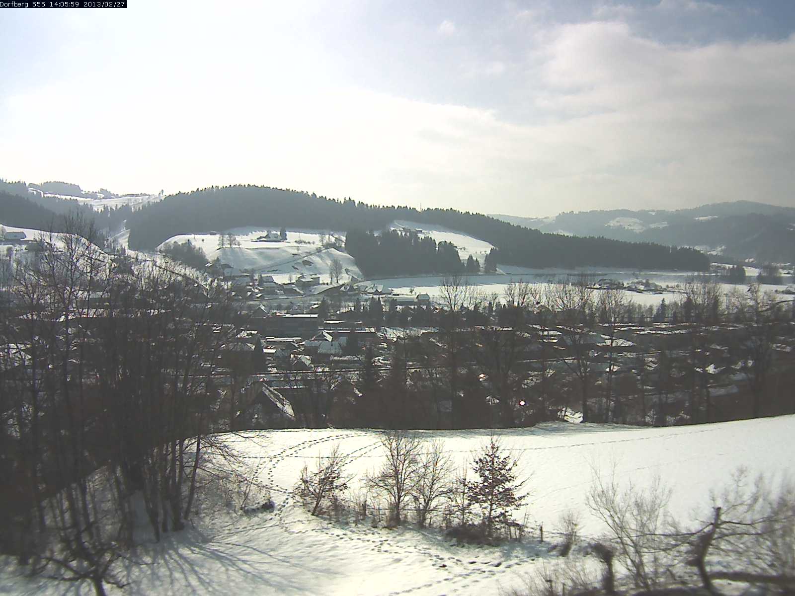 Webcam-Bild: Aussicht vom Dorfberg in Langnau 20130227-140600