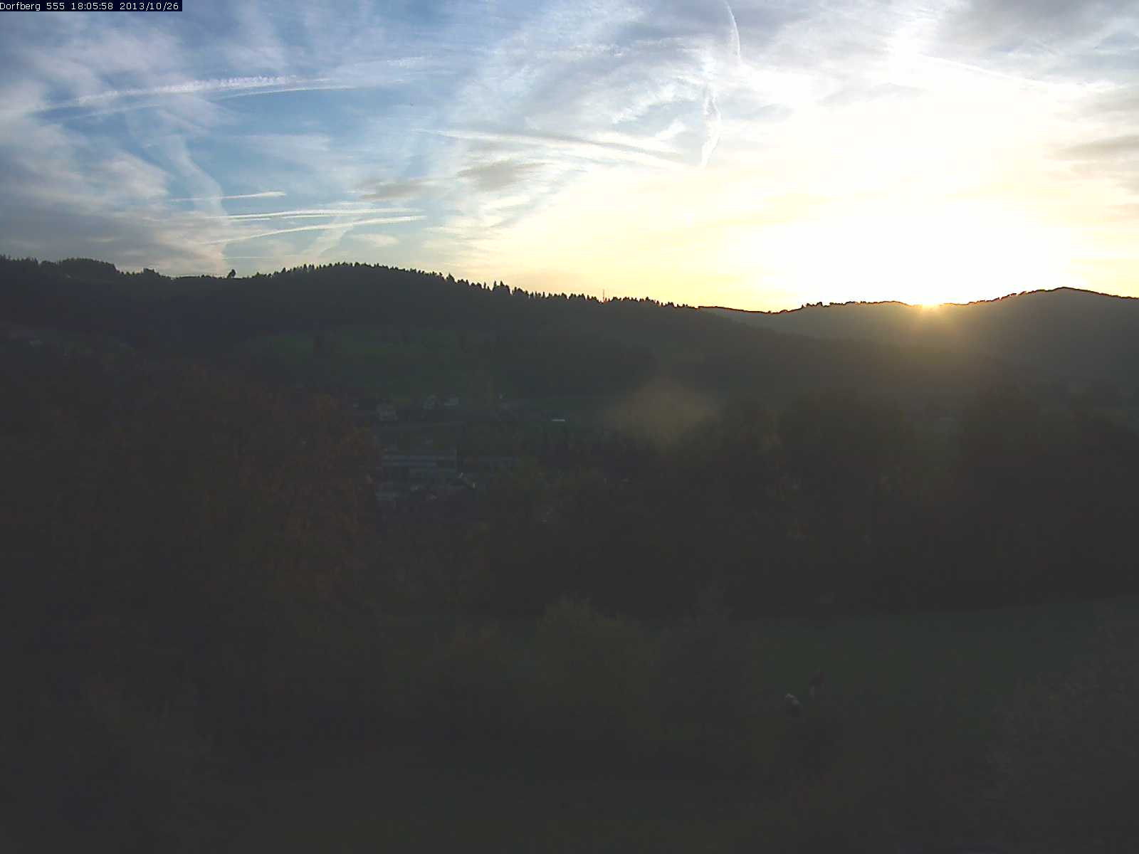 Webcam-Bild: Aussicht vom Dorfberg in Langnau 20131026-180600