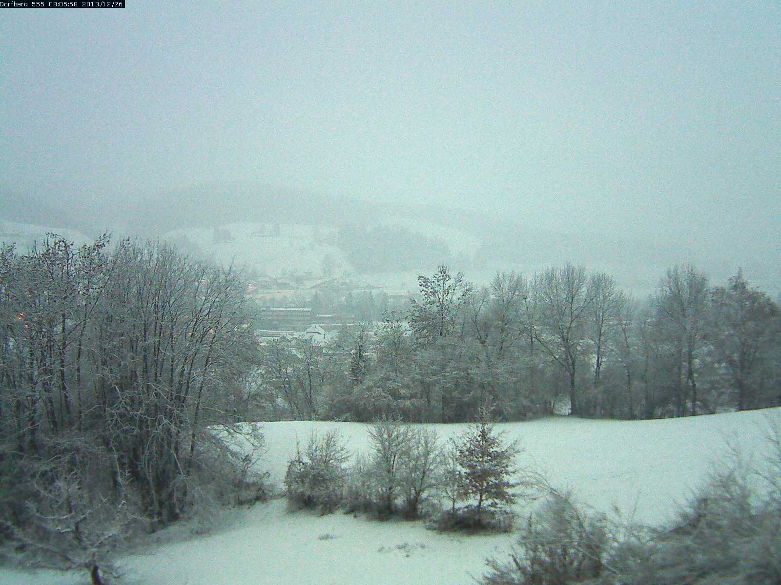 Webcam-Bild: Aussicht vom Dorfberg in Langnau 20131226-080600