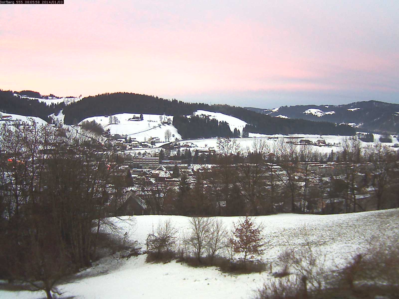 Webcam-Bild: Aussicht vom Dorfberg in Langnau 20140103-080600